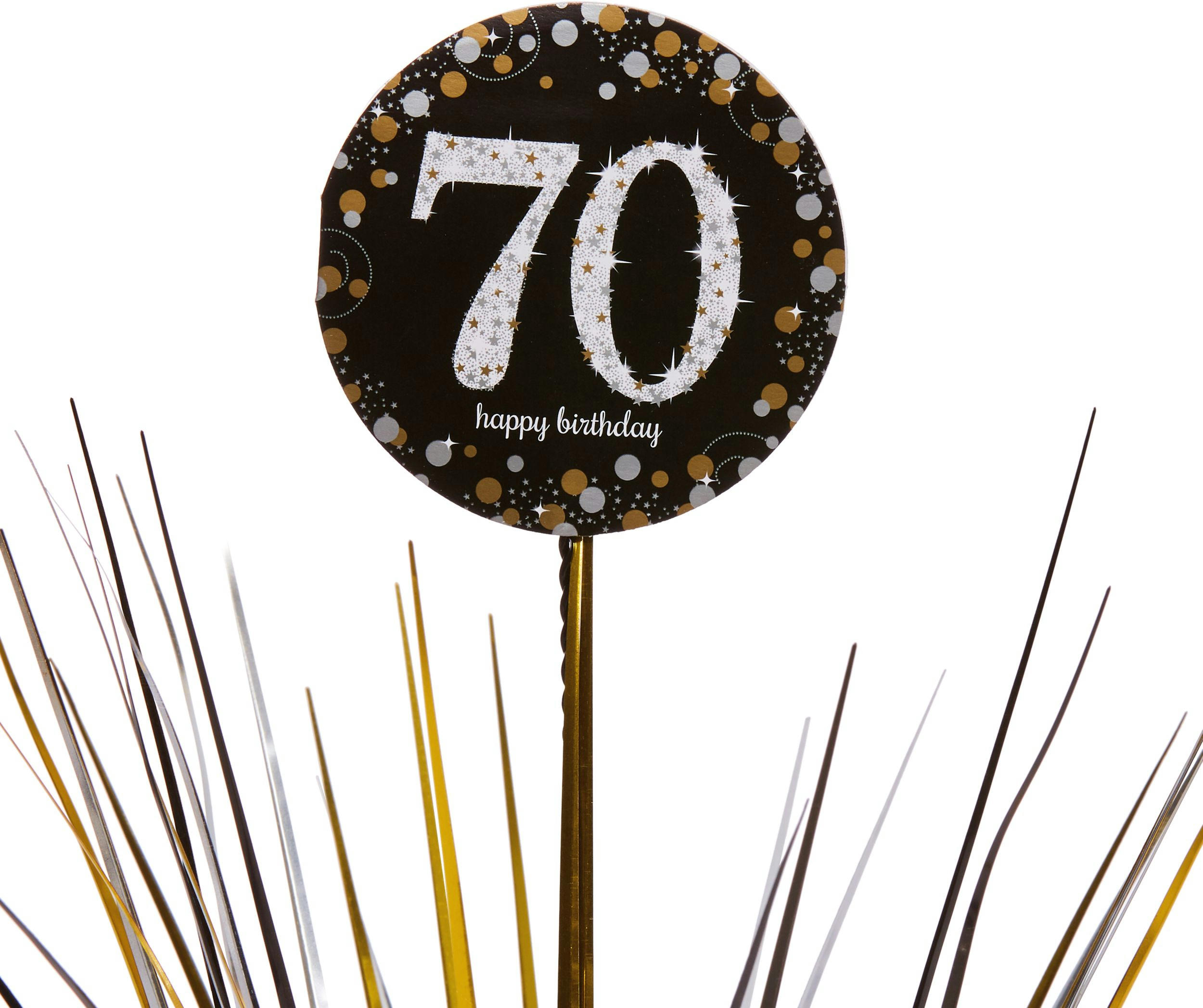 70th Birthday Spray Centerpiece - Sparkling Celebration