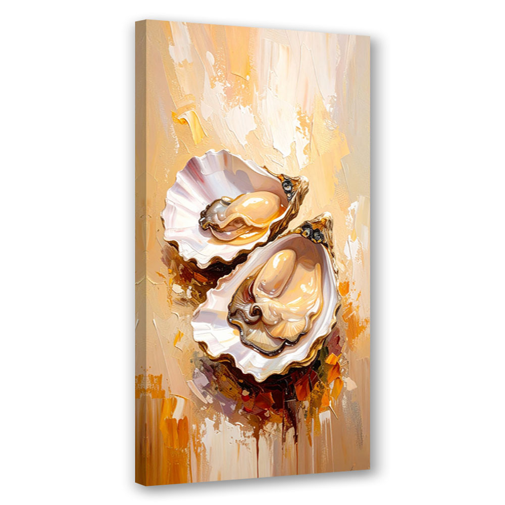Feeby Obraz do kuchni baru restauracji, Ostrygi Owoce morza Sushi 40x80