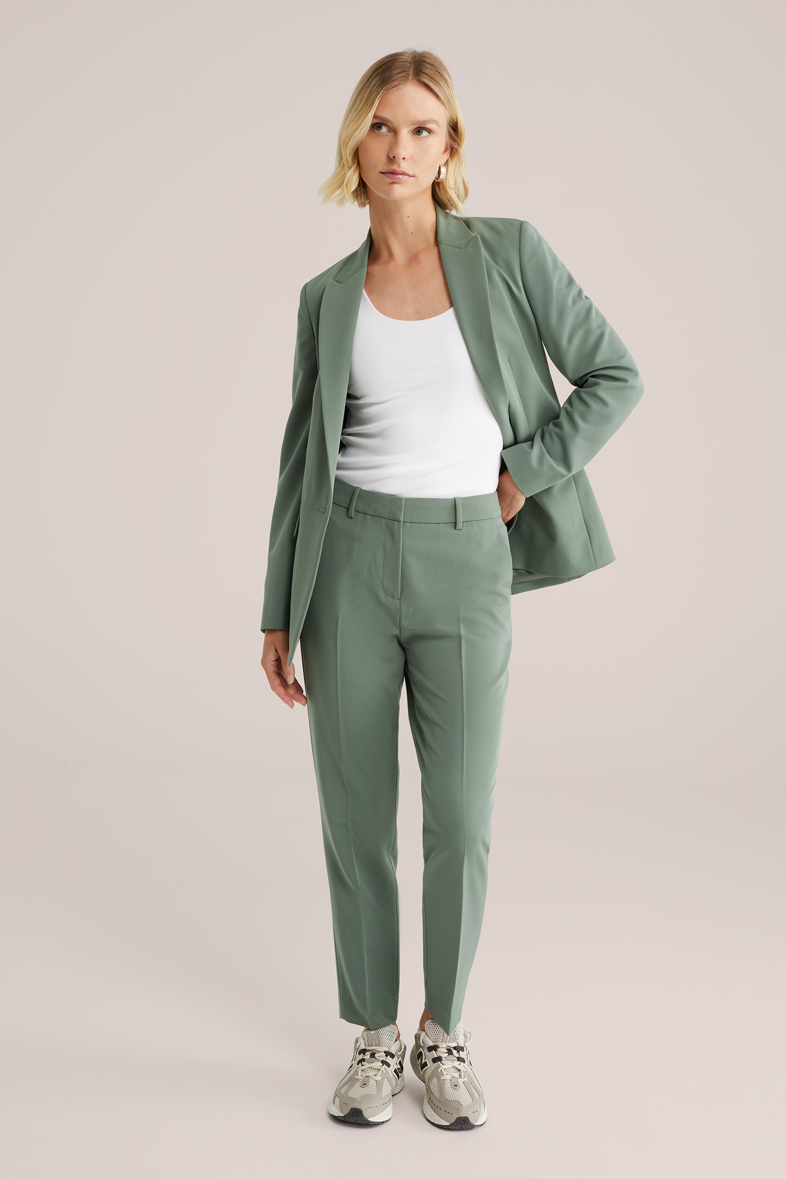 Dames slim fit pantalon