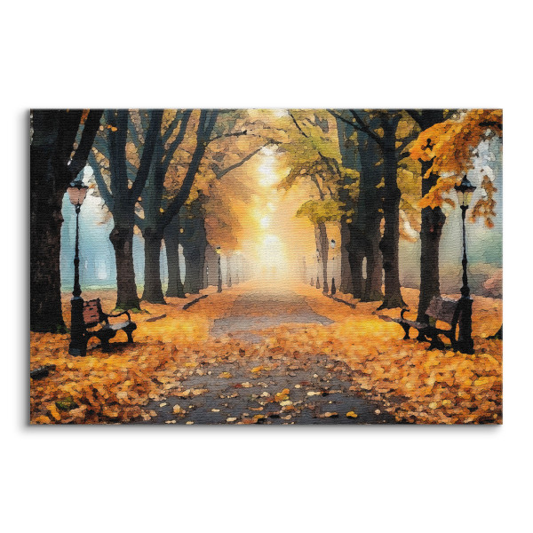Obraz Jesienny Park Vintage 30x20cm