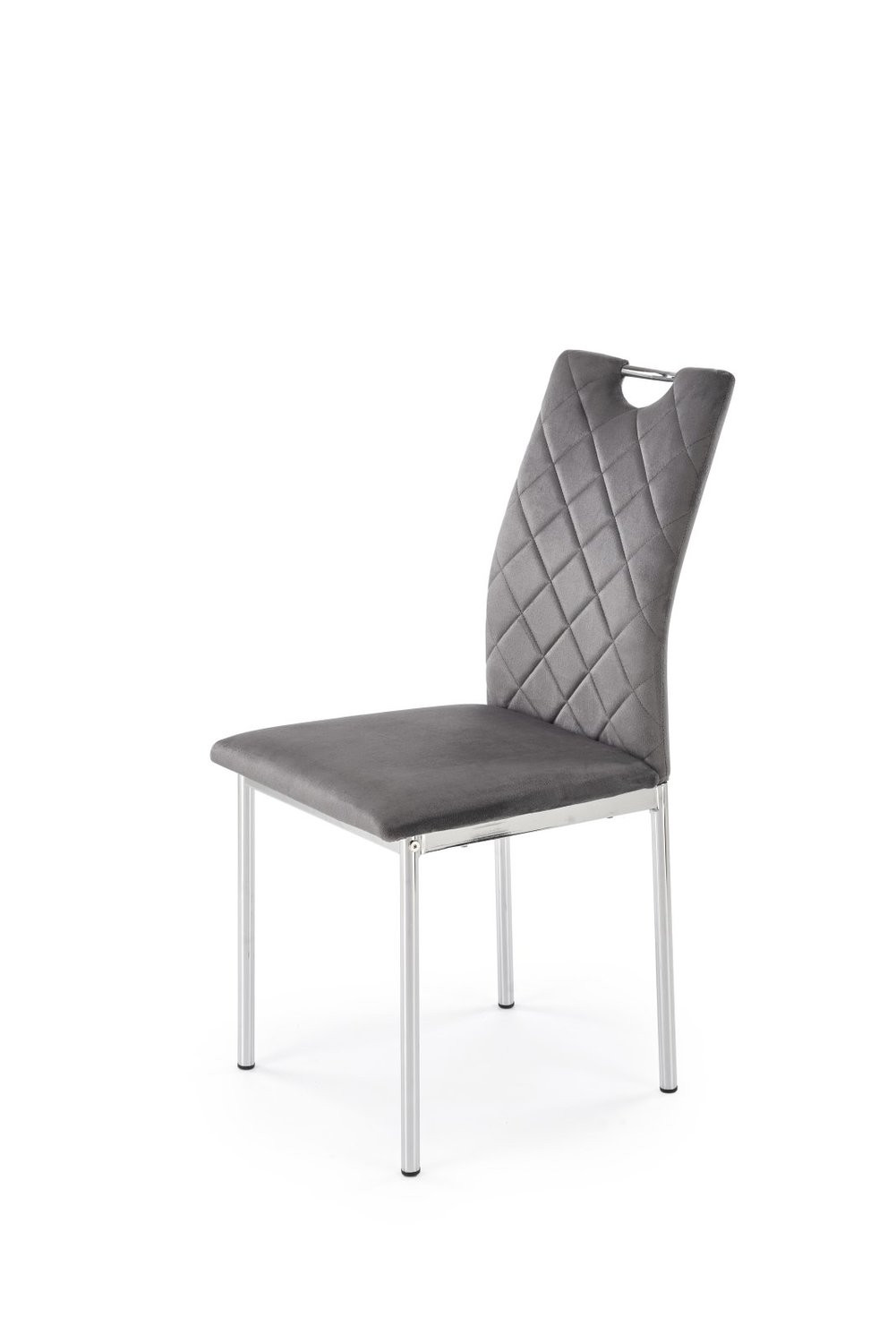 Krzesło tapicerowane K578 VELVET szare