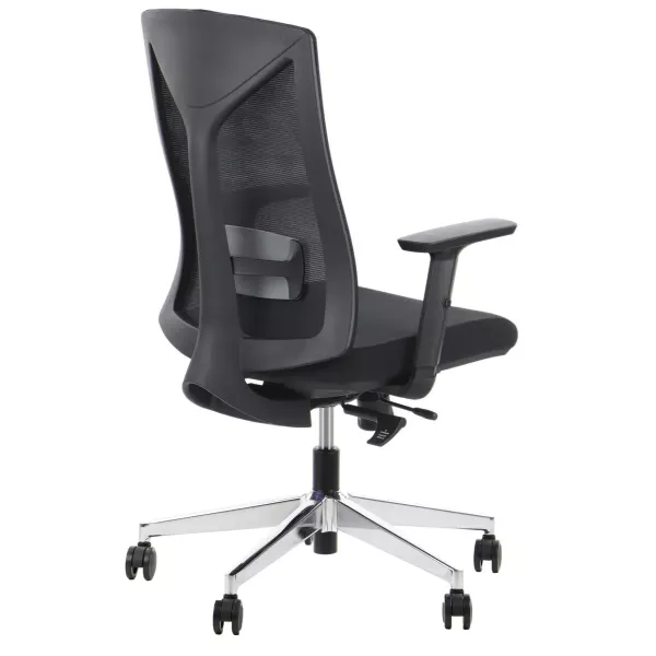 Fotel biurowy HAGER czarny/metal