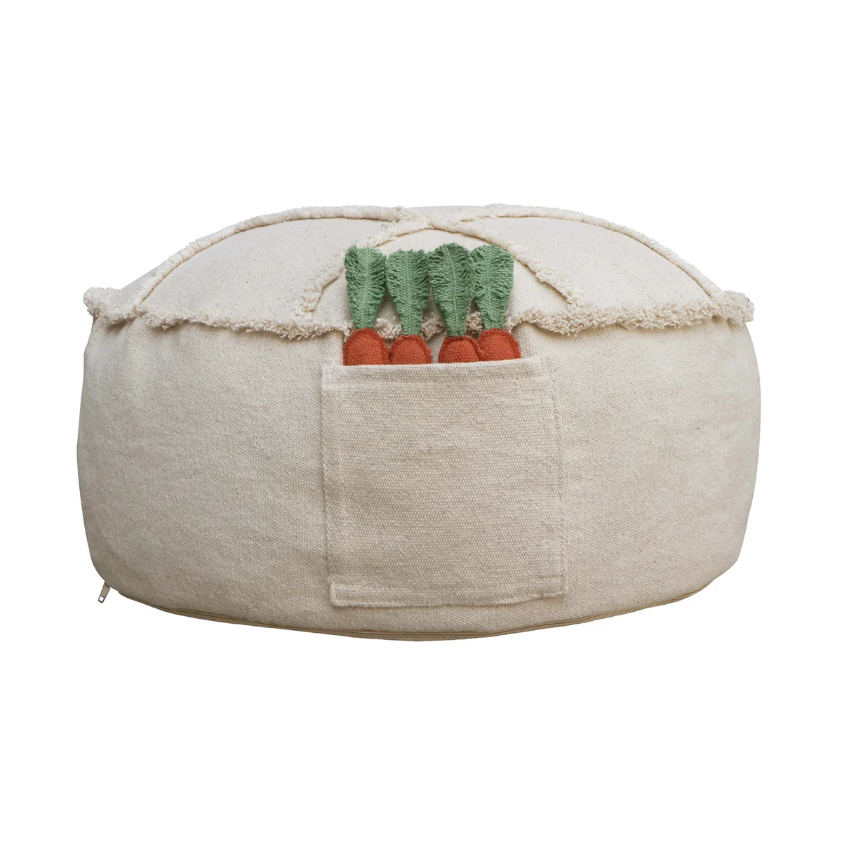 Lorena Canals - Tic-Tac-Toe Pouf, 50 x 50 cm, natur