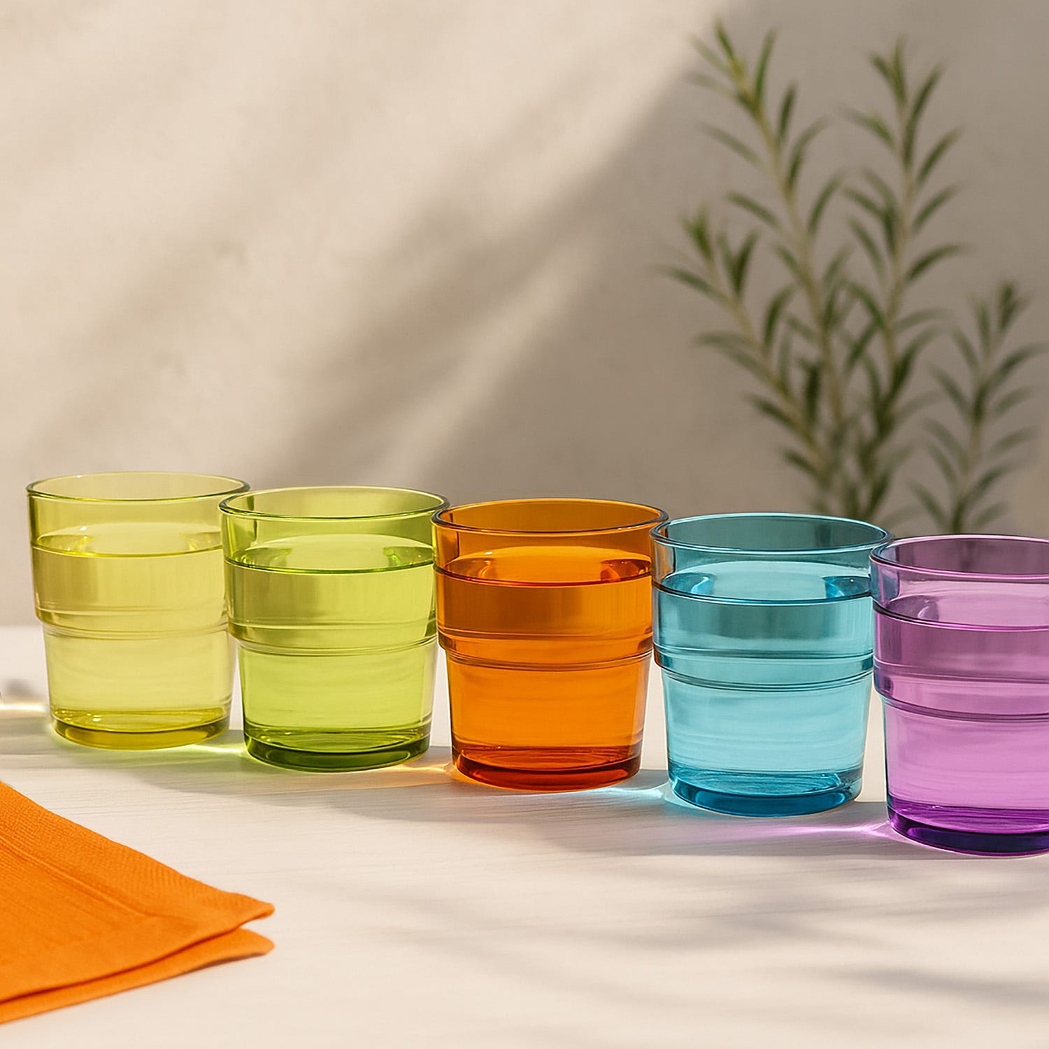 Set 6 bicchieri colorati 300 ml Hill Pasabahce