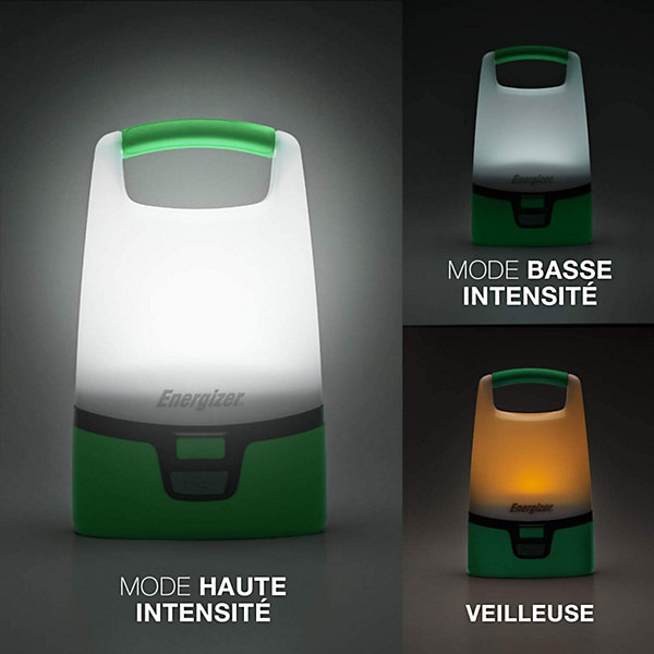 Lanterne de camping LED 1200 lumens Energizer Camping Vision autonomie 5h fonctionne par recharge USB