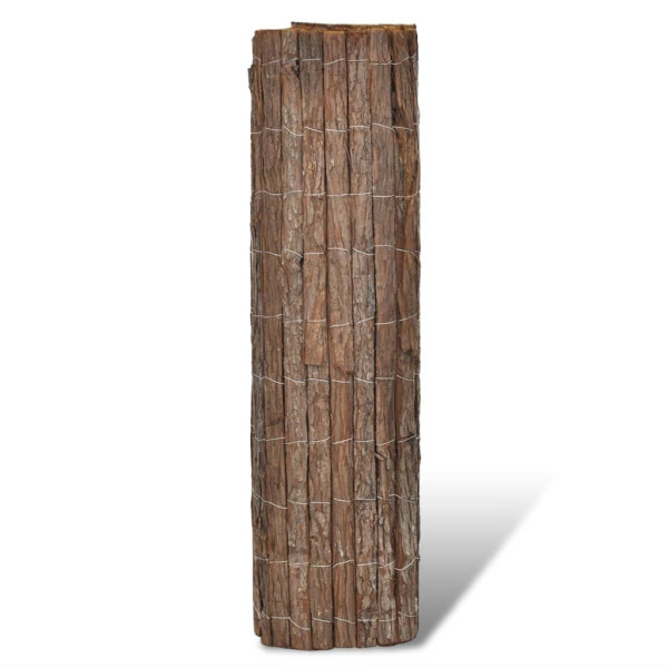 Ogrodzenie Płot Drewno 400x100 cm Brązowy