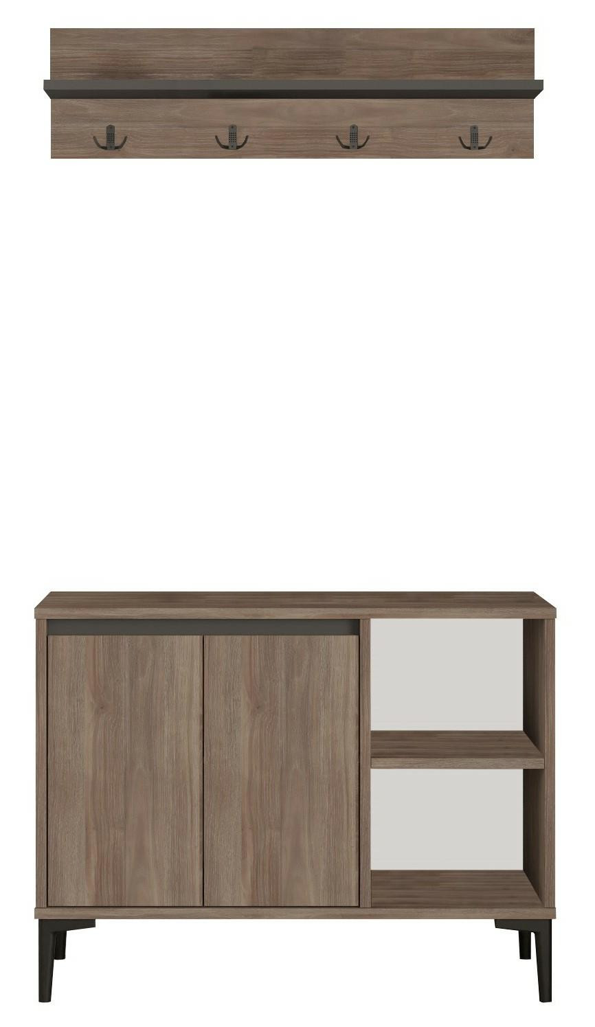 Szafka na buty z wieszakiem ARISTO 90x35x69 cm do przedkopoju