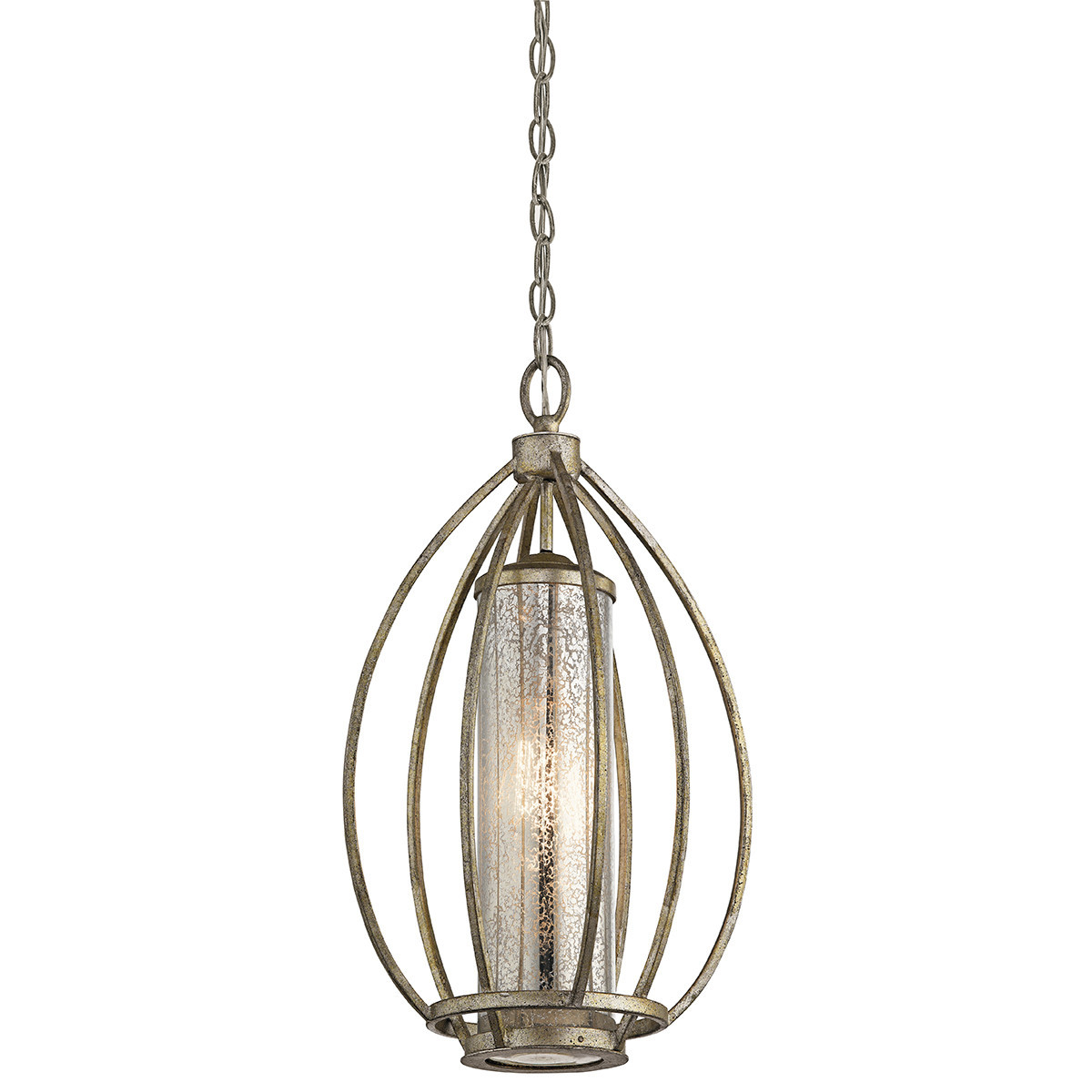 Lampa wisząca postarzane jasne złoto Rosalie 1xE27x60W Kichler