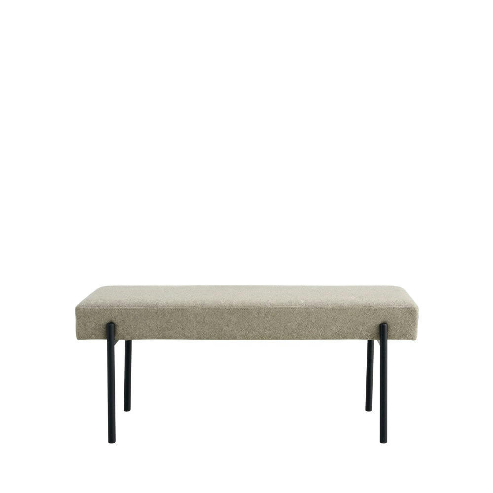 SWINDON - Banc en tissu et métal L100cm sable