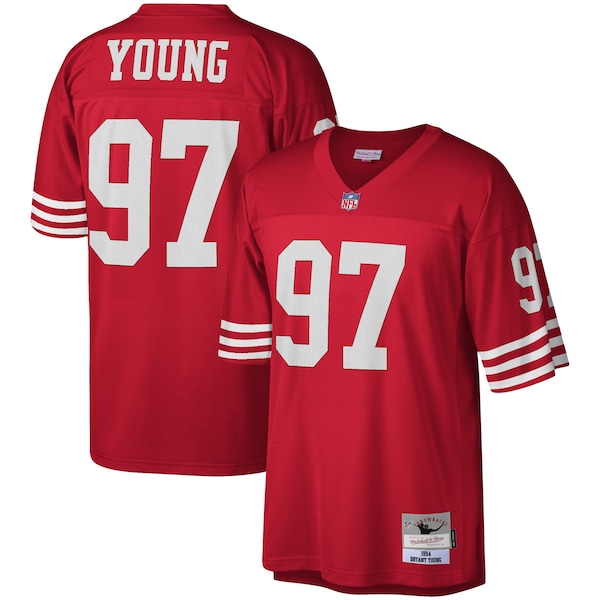 Bryant Young San Francisco 49ers Legacy Replica Jersey - Scarlet/White