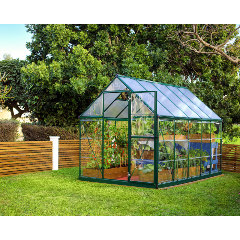 Serre en polycarbonate Hybrid verte 5,4 m² CANOPIA