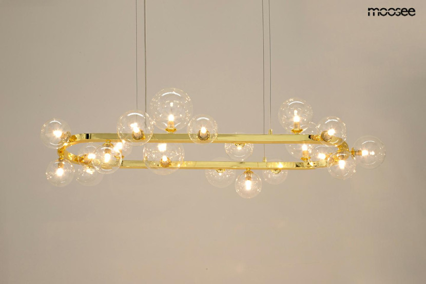 MOOSEE lampa wisząca ALURE OVAL 120złota