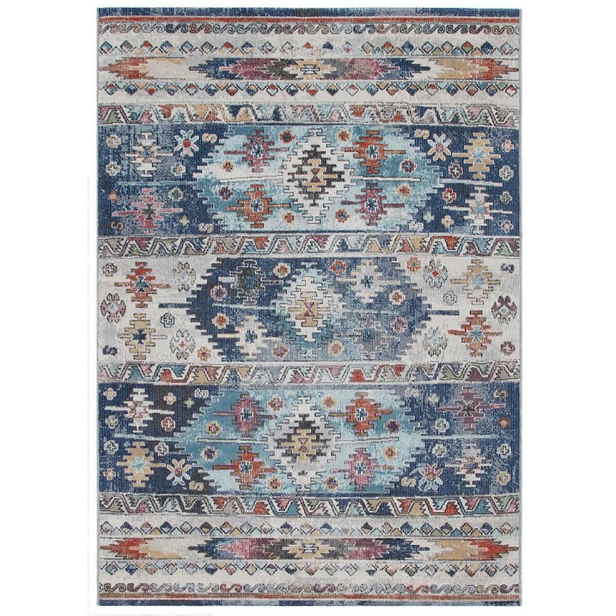 MAGINO - Tapis shaggy en polypropylène bleu 160x230 cm