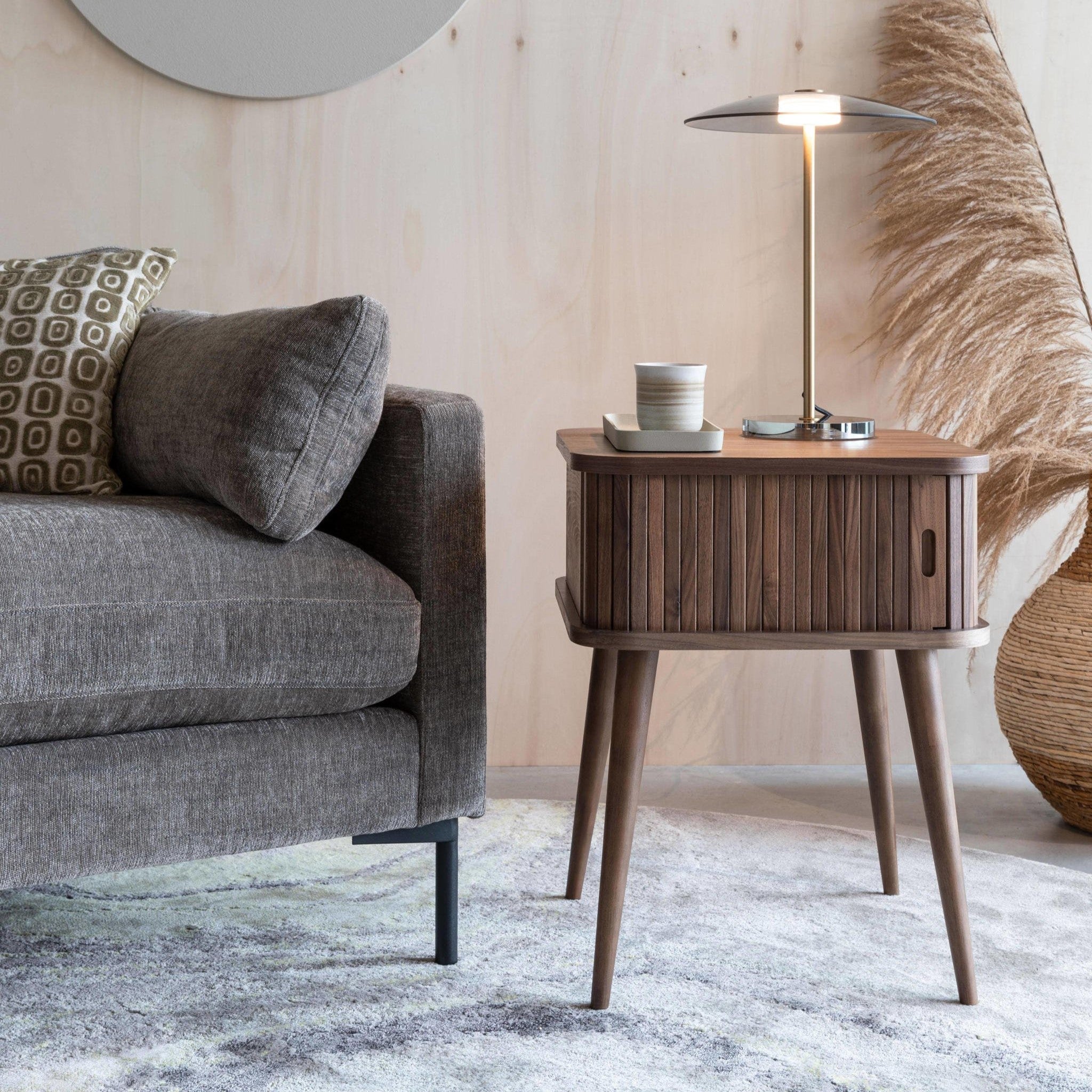 Zuiver Barbier Bijzettafel - Walnoot