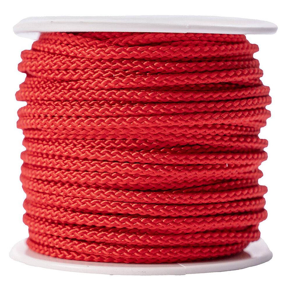 POLYESTERSILKELINE POLY-PRODUKTER Ø4MMX12M RØD