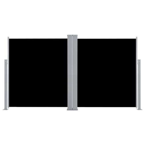 NNEVL Retractable Side Awning Black 140x600 cm