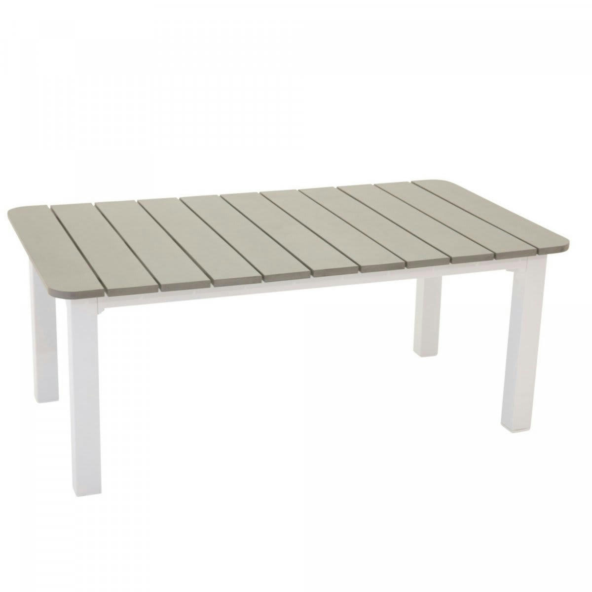NYX - Table basse extérieur 110x60cm effet bois gris