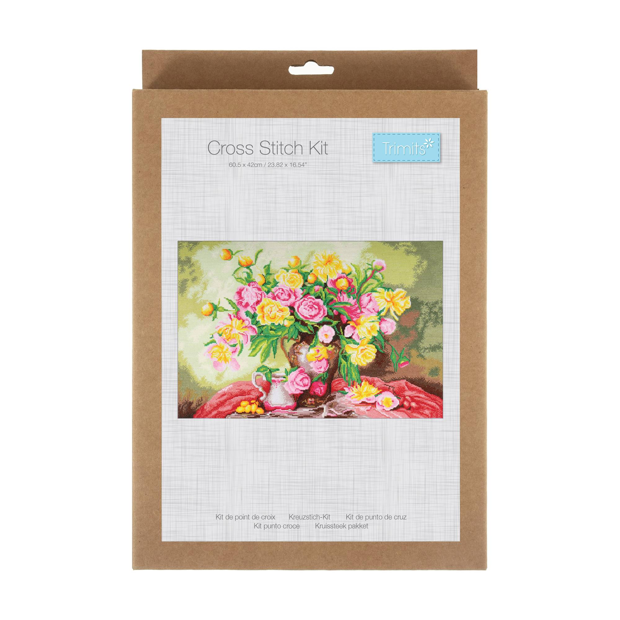 Trimits Roses XL Cross Stitch Kit 42cm x 60.5cm