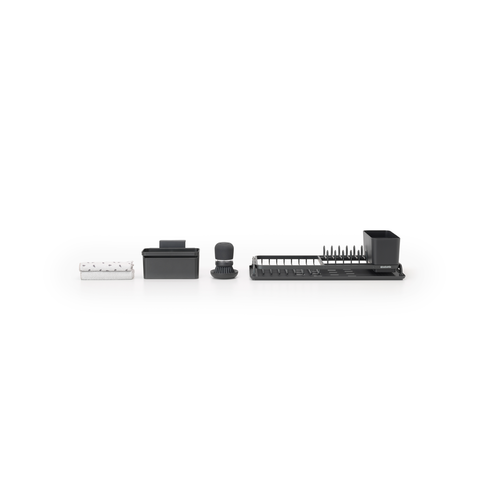 Brabantia SinkSide Afwasset compact, 4-delig - Dark Grey
