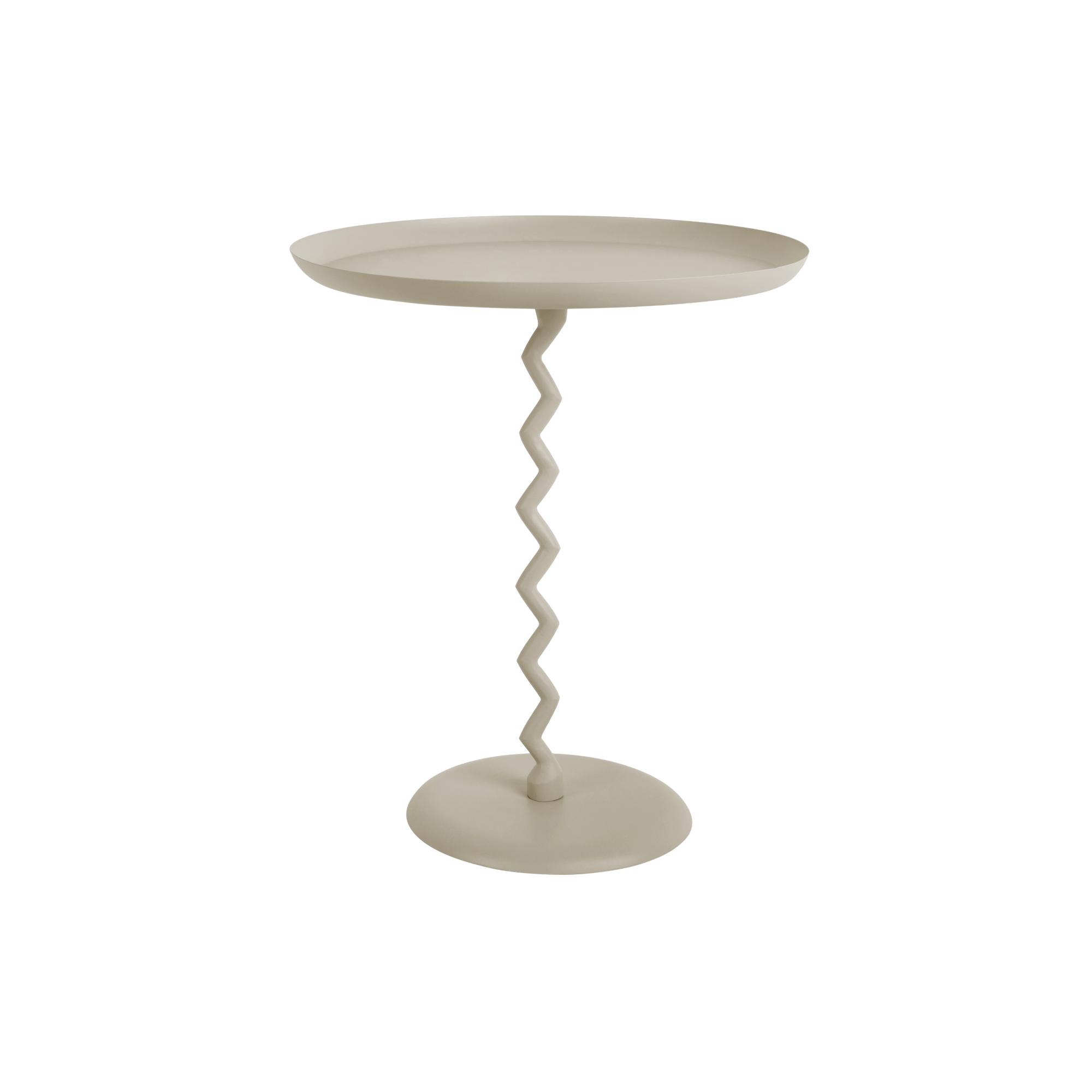 Leitmotiv bijzettafel Zig Zag - grijs - Ø44cm