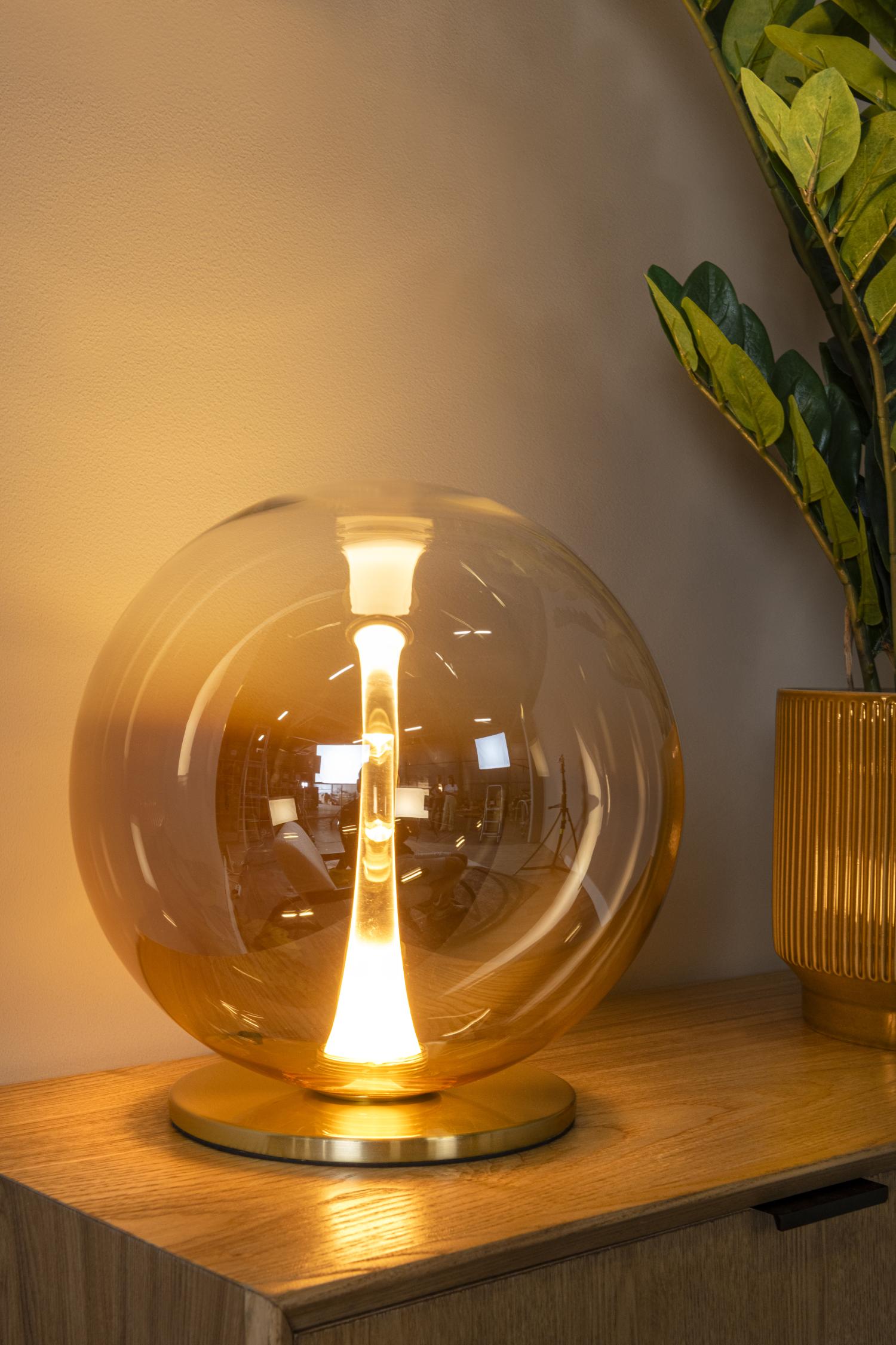 Lucide tafellamp GISELA - Geïntegreerde LED - Amber
