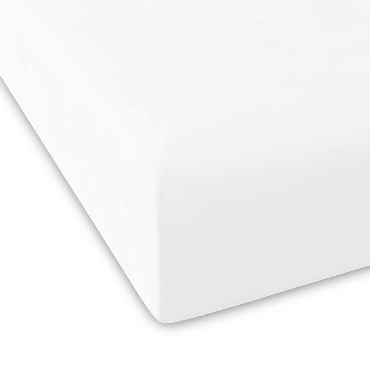BJ PURE BIO - Drap-housse 100% coton percale blanc 90x200+28 cm