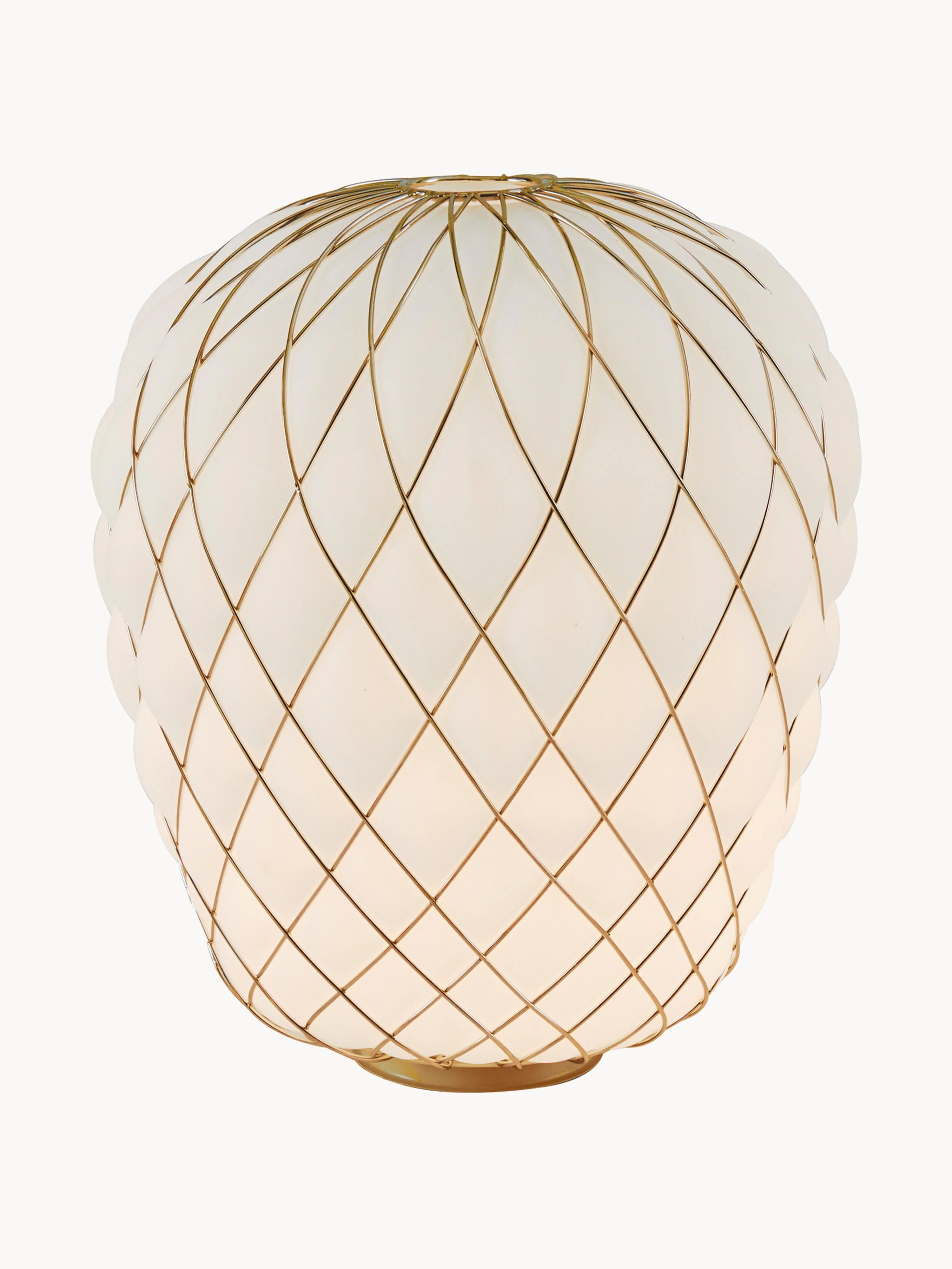 Große dimmbare Tischlampe Pinecone, handgefertigt