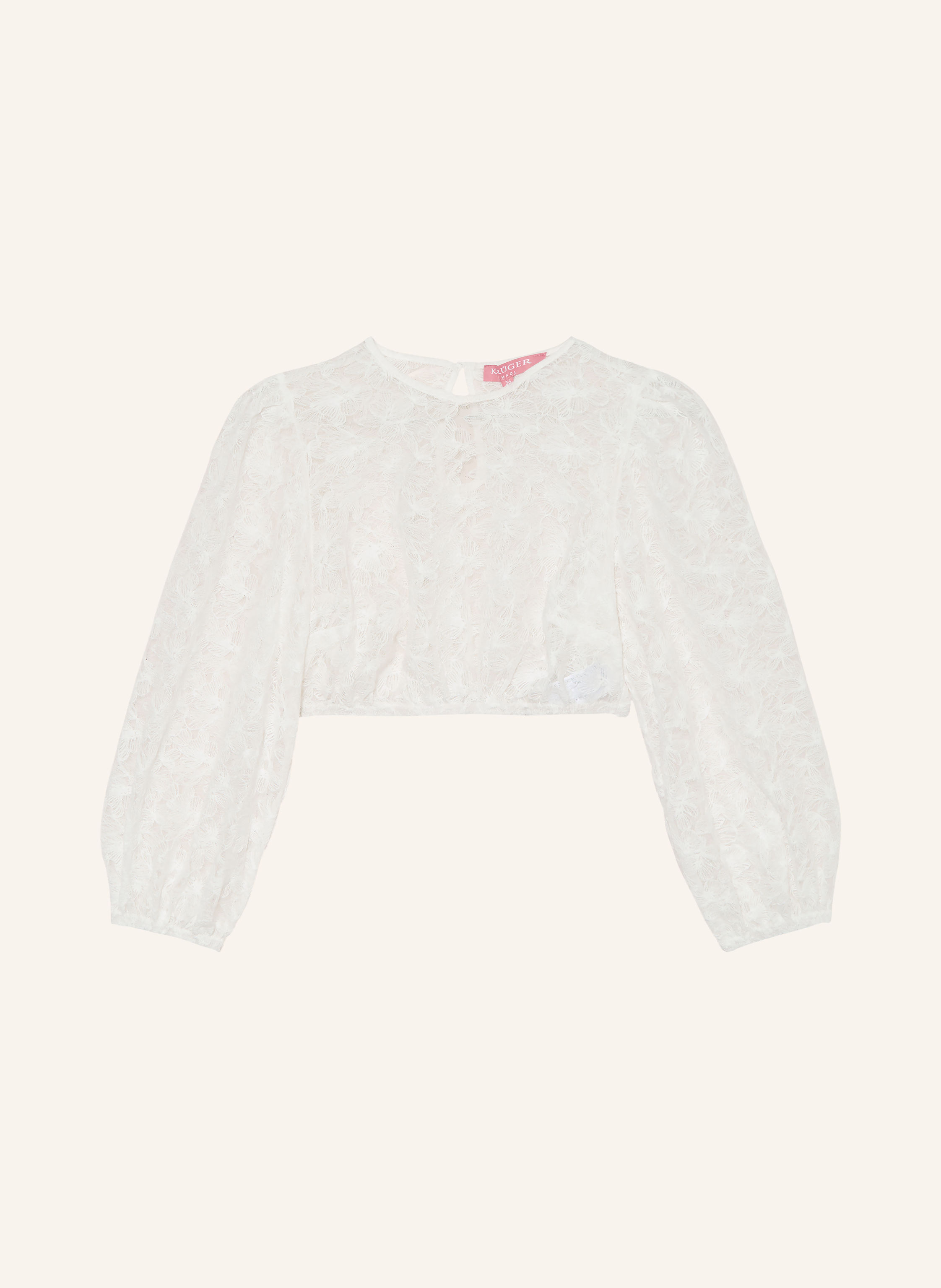 KRÜGER Dirndlbluse aus Mesh mit 3/4-Arm