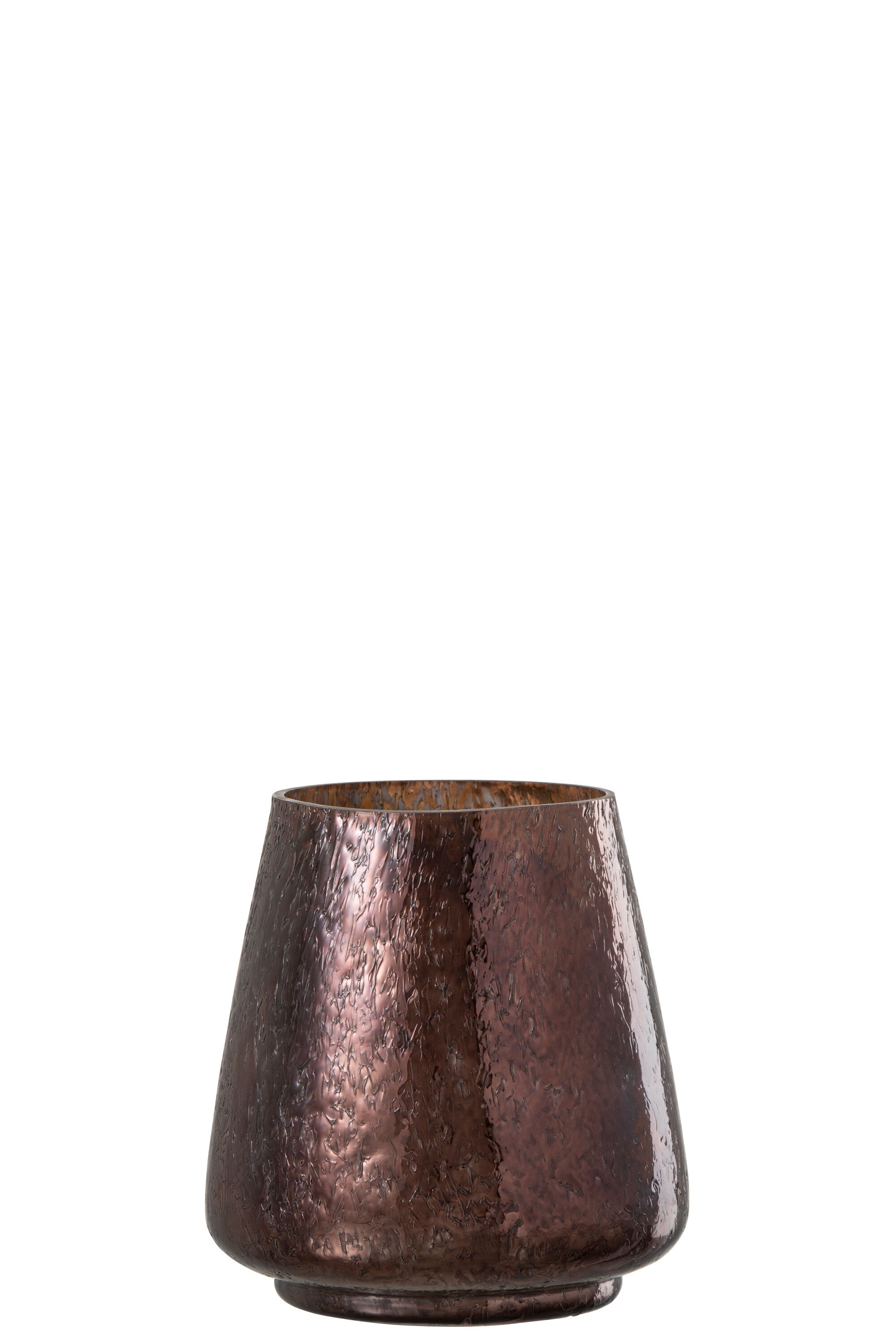 J-Line windlicht Conisch - glas - bruin