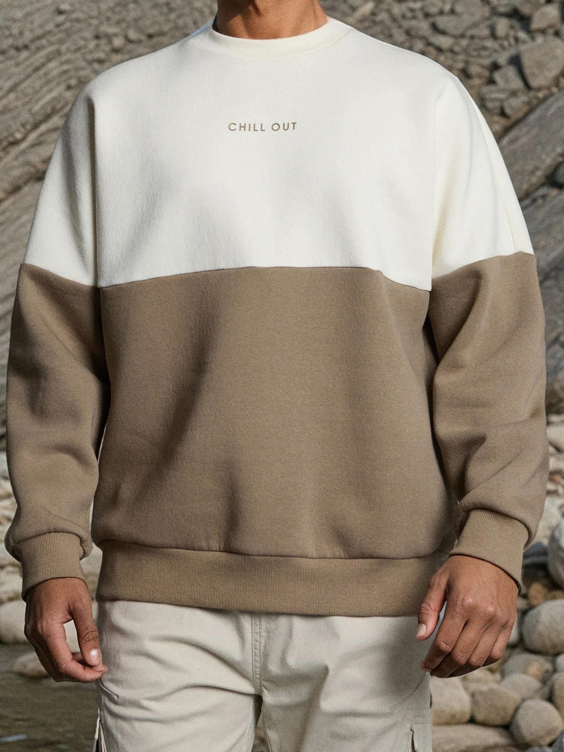 Bluza crewneck z bawełną