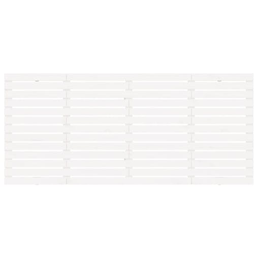 NNEVL Wall Headboard White 156x3x91.5 cm Solid Wood Pine
