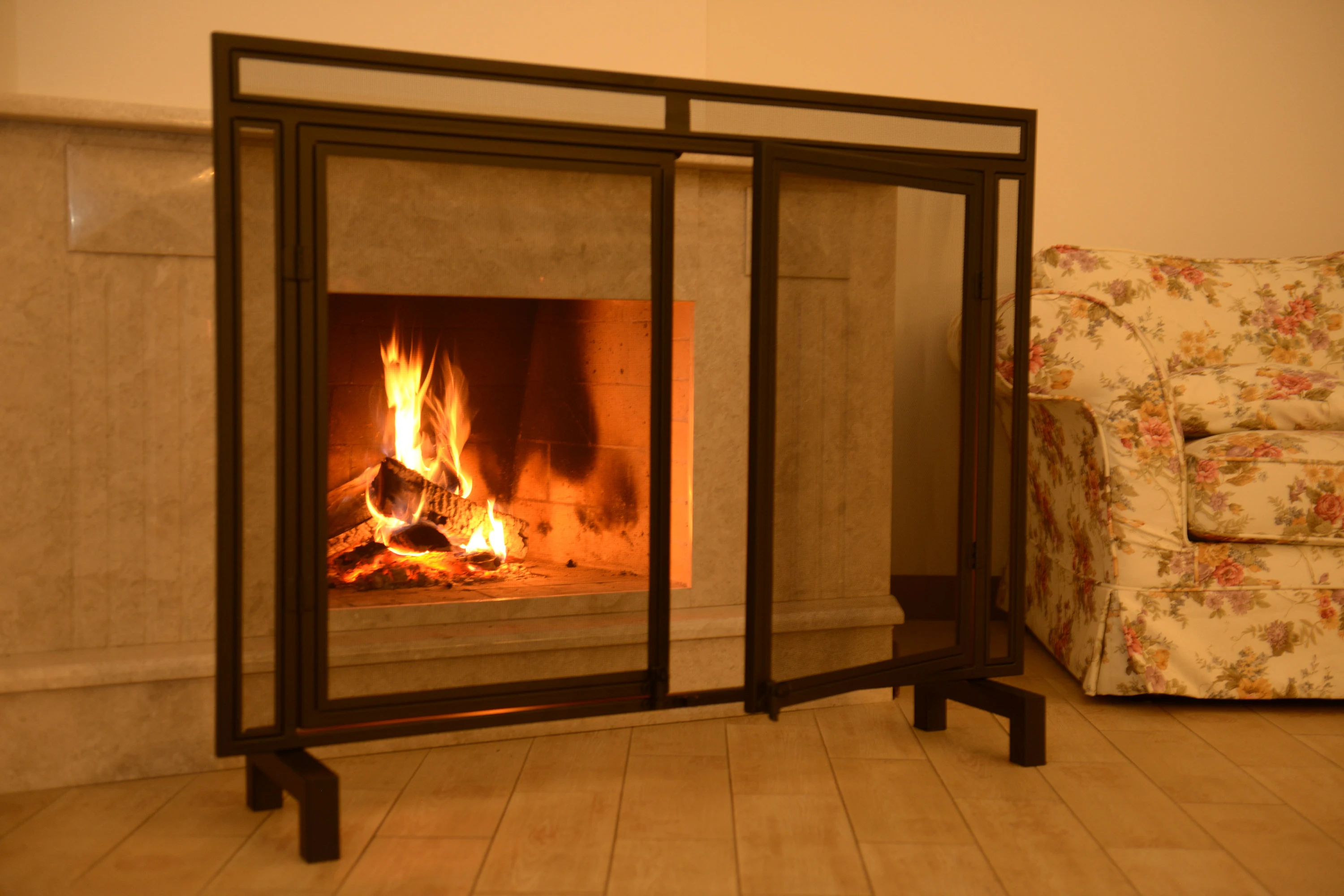 ANY SIZE & PATTERN Decorative Custom metal Fireplace screen | Personalised Fireplace accessoires