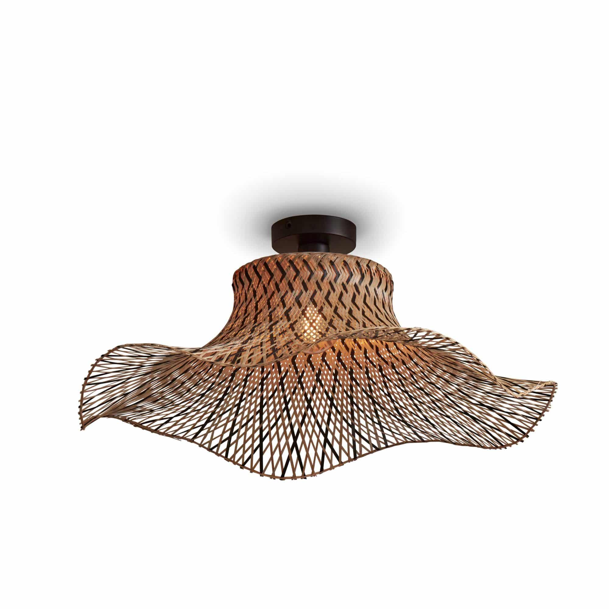 GOOD&MOJO plafonnière Ibiza - zwart - Ø65cm