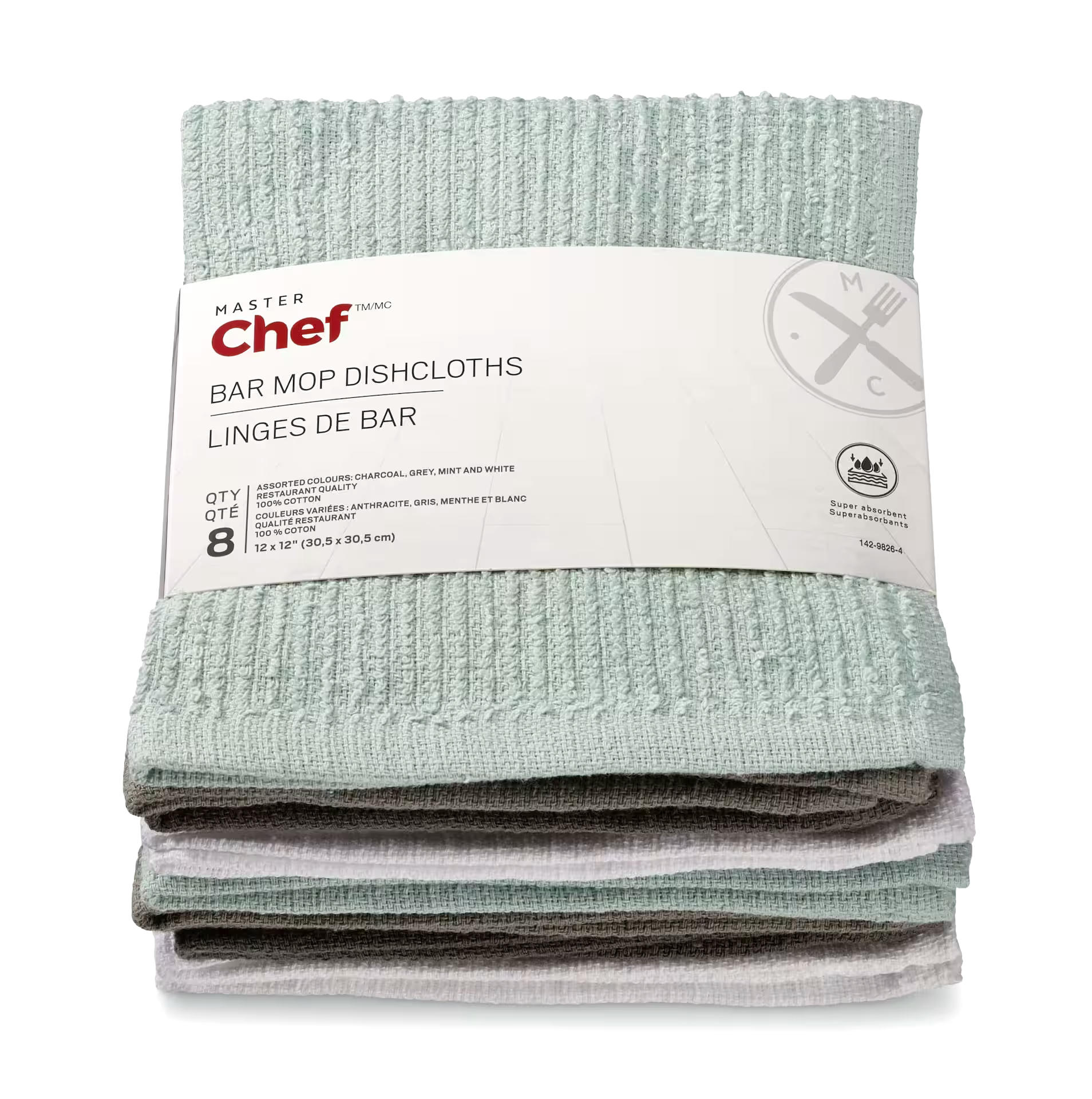 MASTER Chef Bar Mop Towels, 8-pk