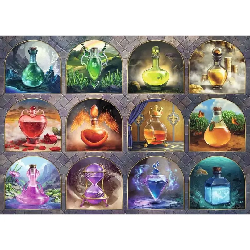 Puzzle 1000er-Set Zaubertränke