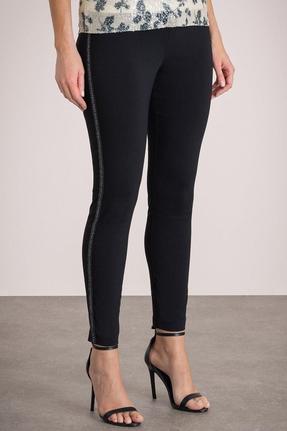 Klass. Embellished Slim Leg Trousers