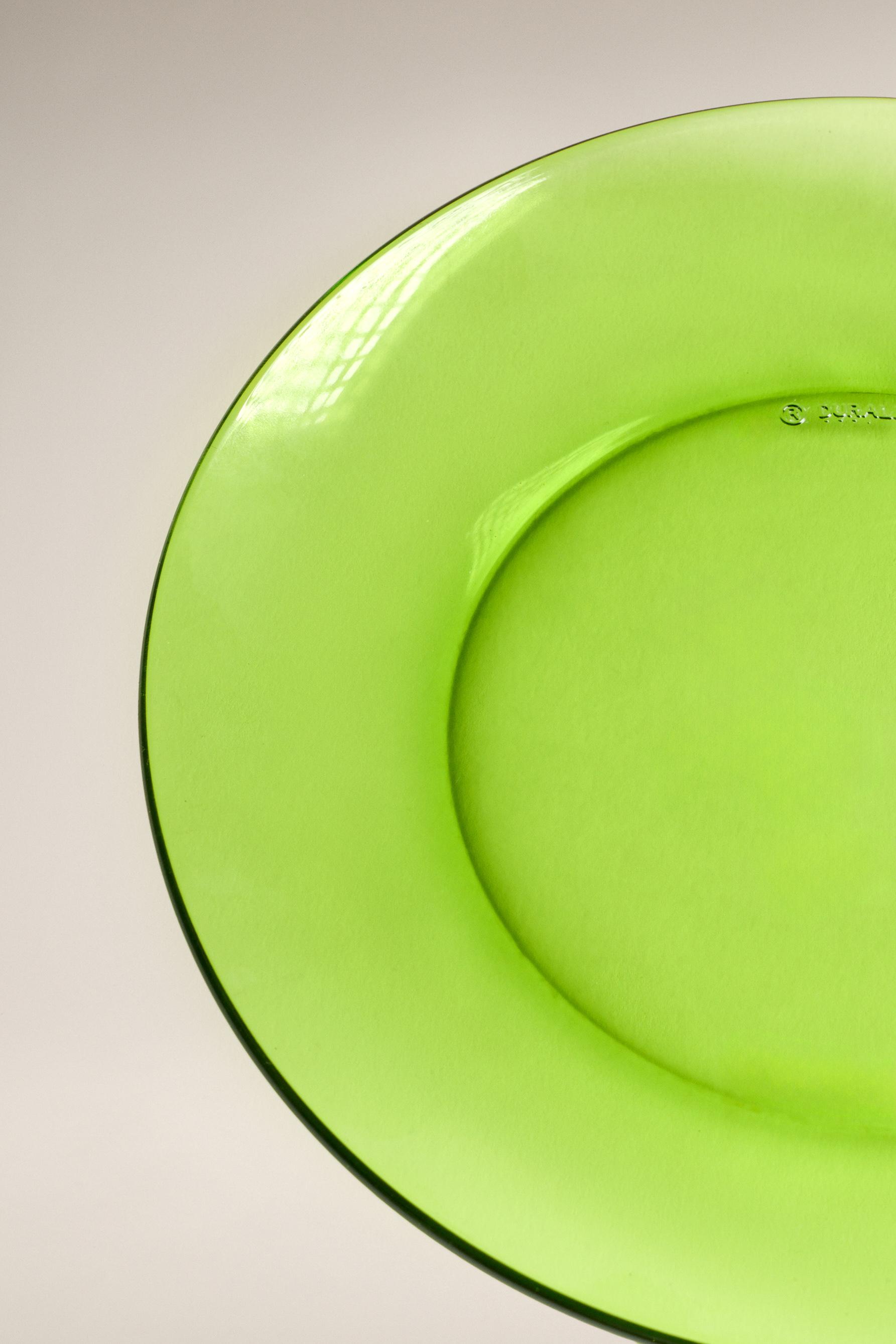 Plato postre Duralex® vidrio color verde 19 cm (Pack 4)