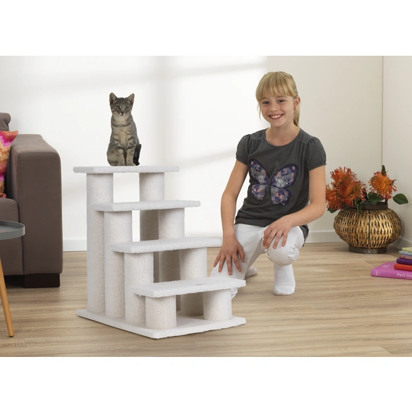 Tiertreppe, BxH: 64 x 64 cm, elfenbeinfarben