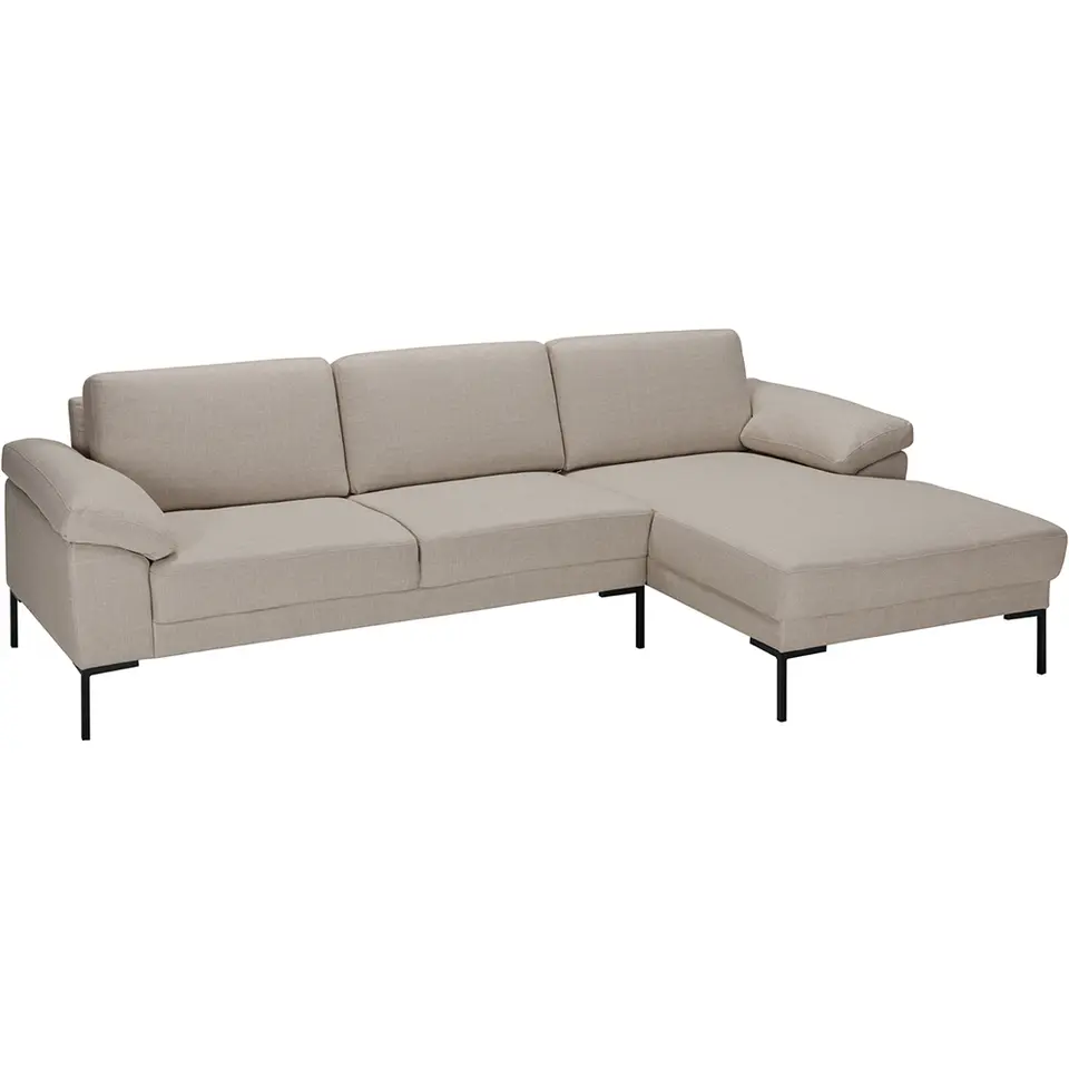 Bank Tom met chaise longue rechts - Basel - beige