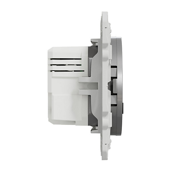 Mécanisme double chargeur usb A   C 12W Schneider Electric Odace aluminium
