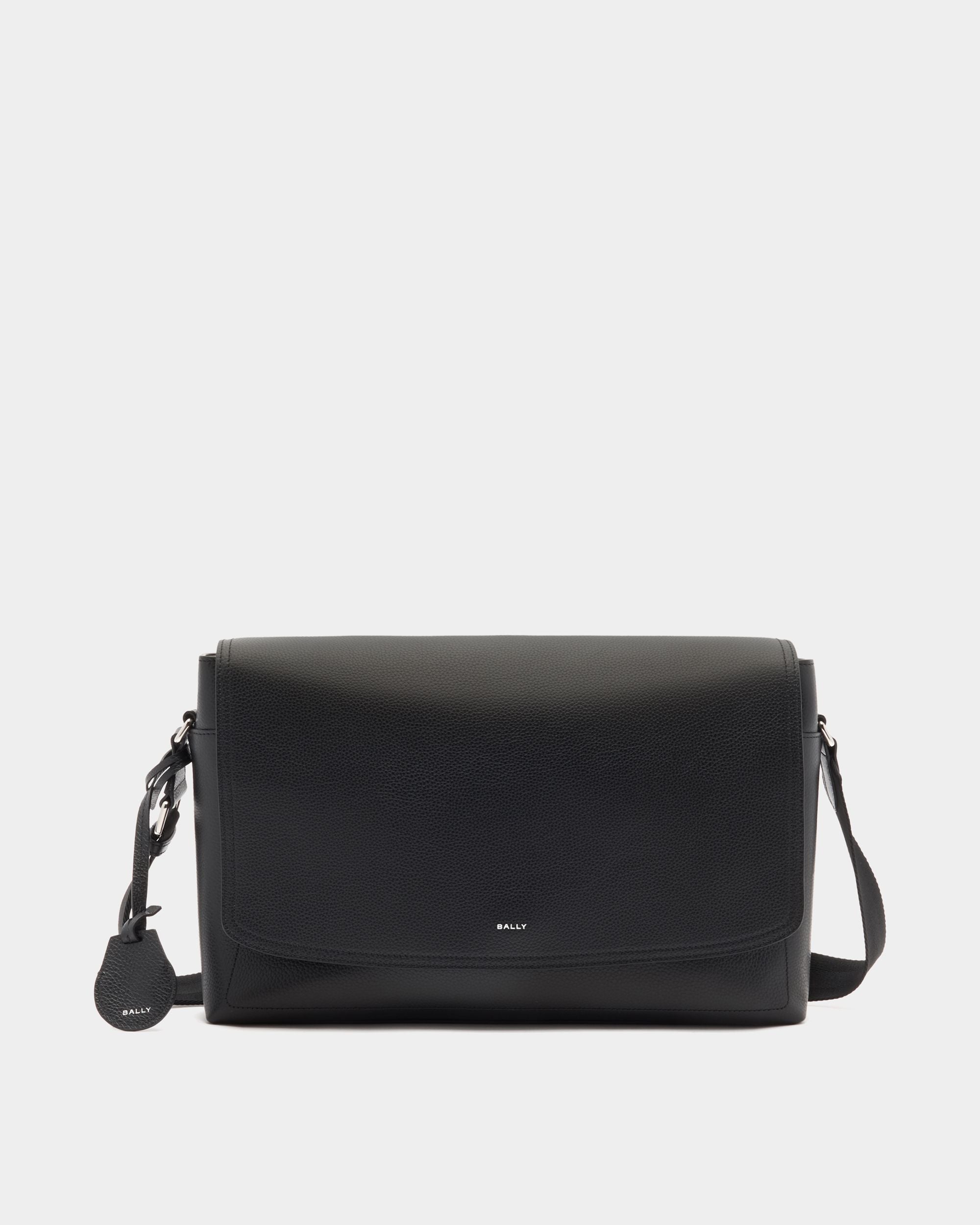 Messenger-Tasche Capitol aus schwarzem Leder
