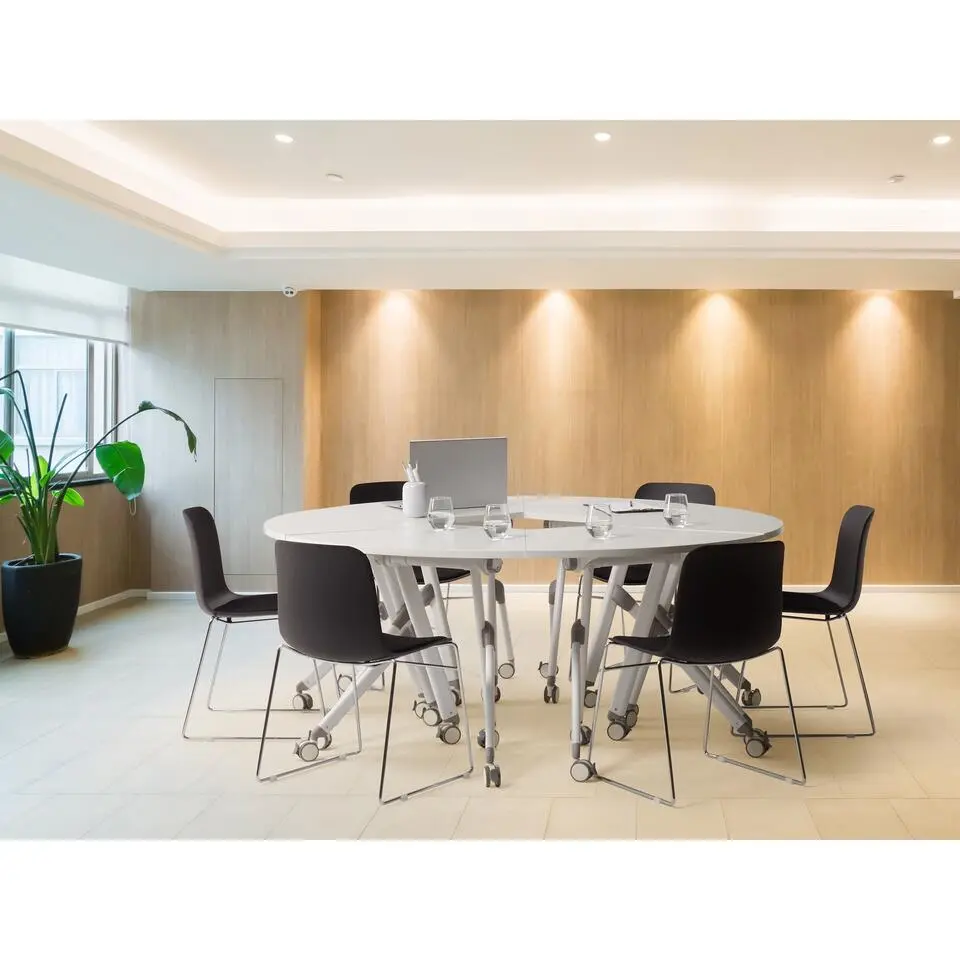 BENDI - Bureau inklapbaar - Wit - 90 x 64 cm - Metaal