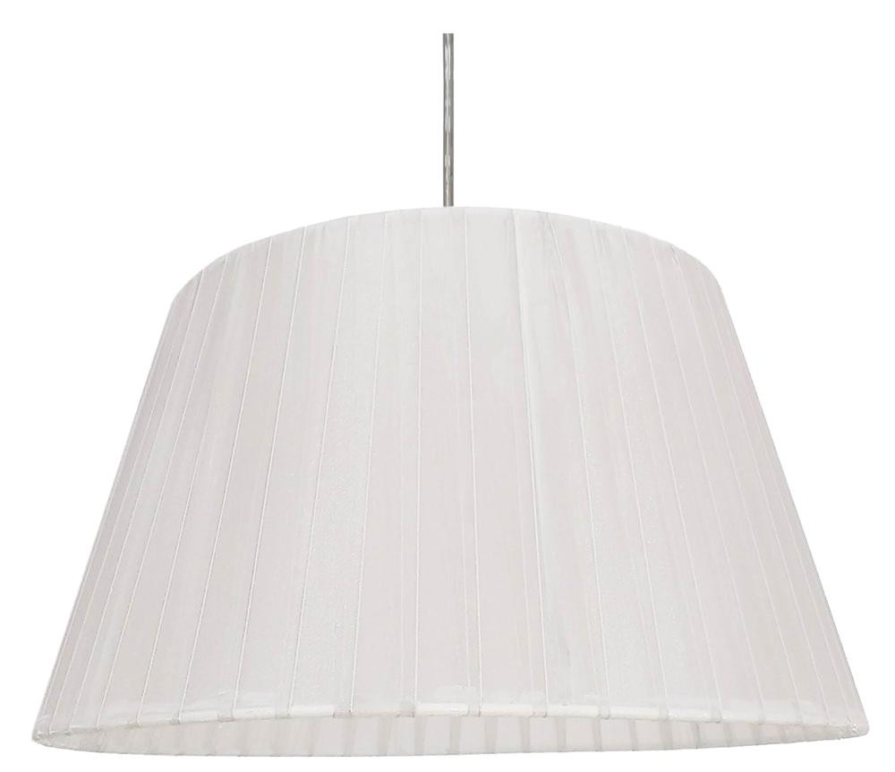 Lampa wisząca srebrno-biała TIZIANO 1xE27x60W wym: 105x37x37 cm Candellux