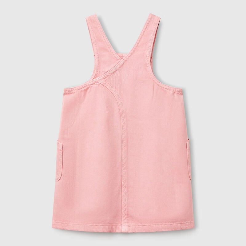Flowy dungaree dress