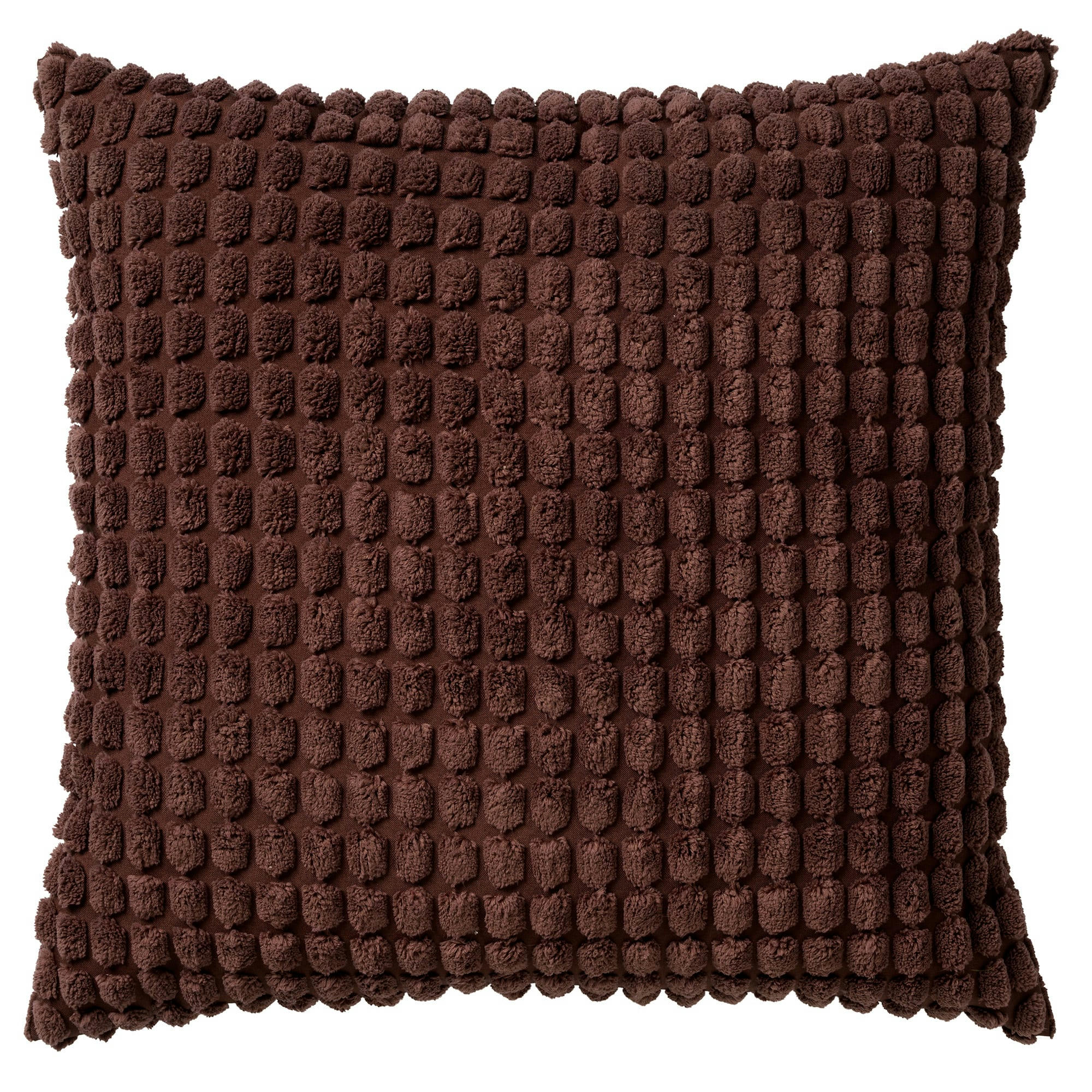 - Housse de coussin marron en velours-45x45 cm uni