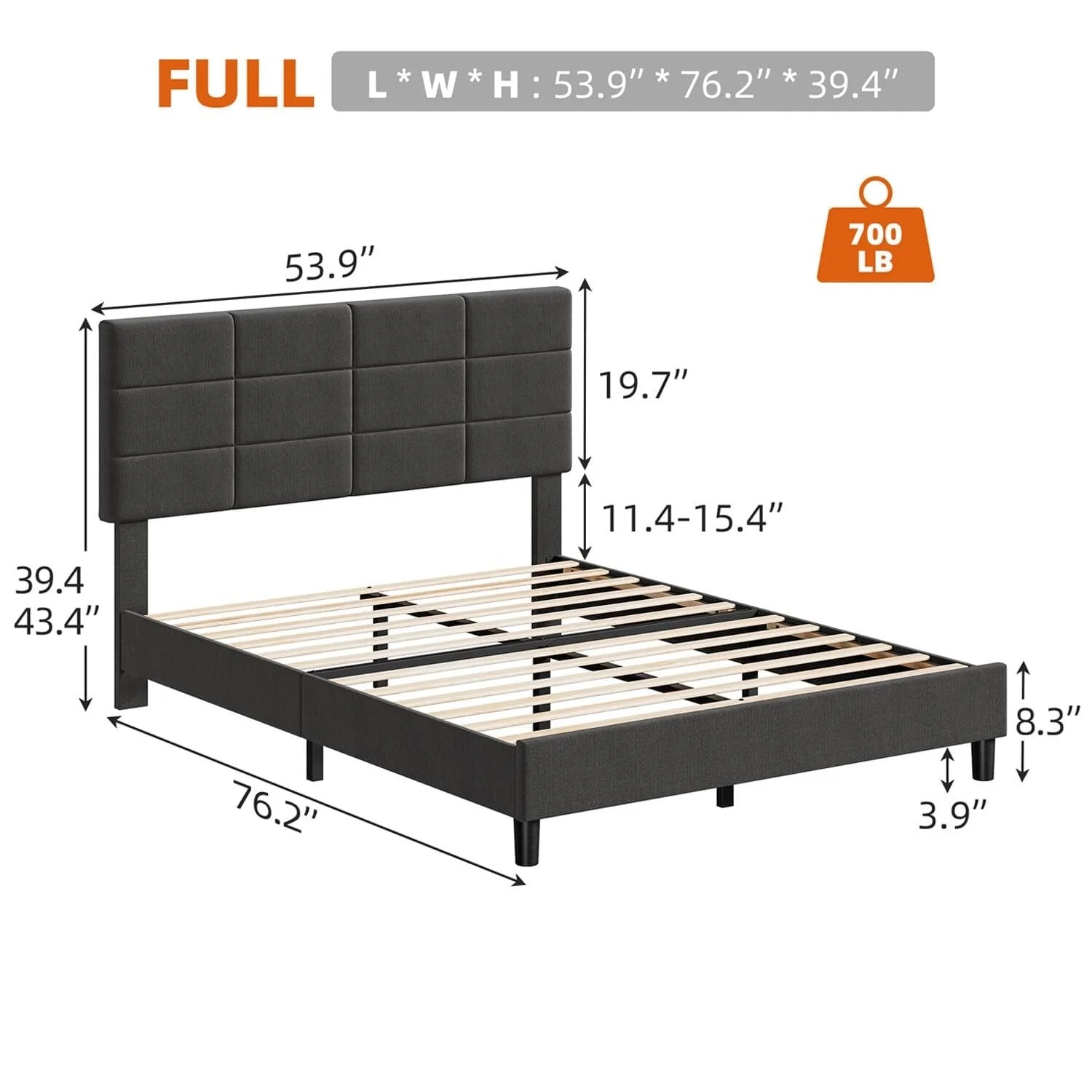 Bed Frame with Headboard