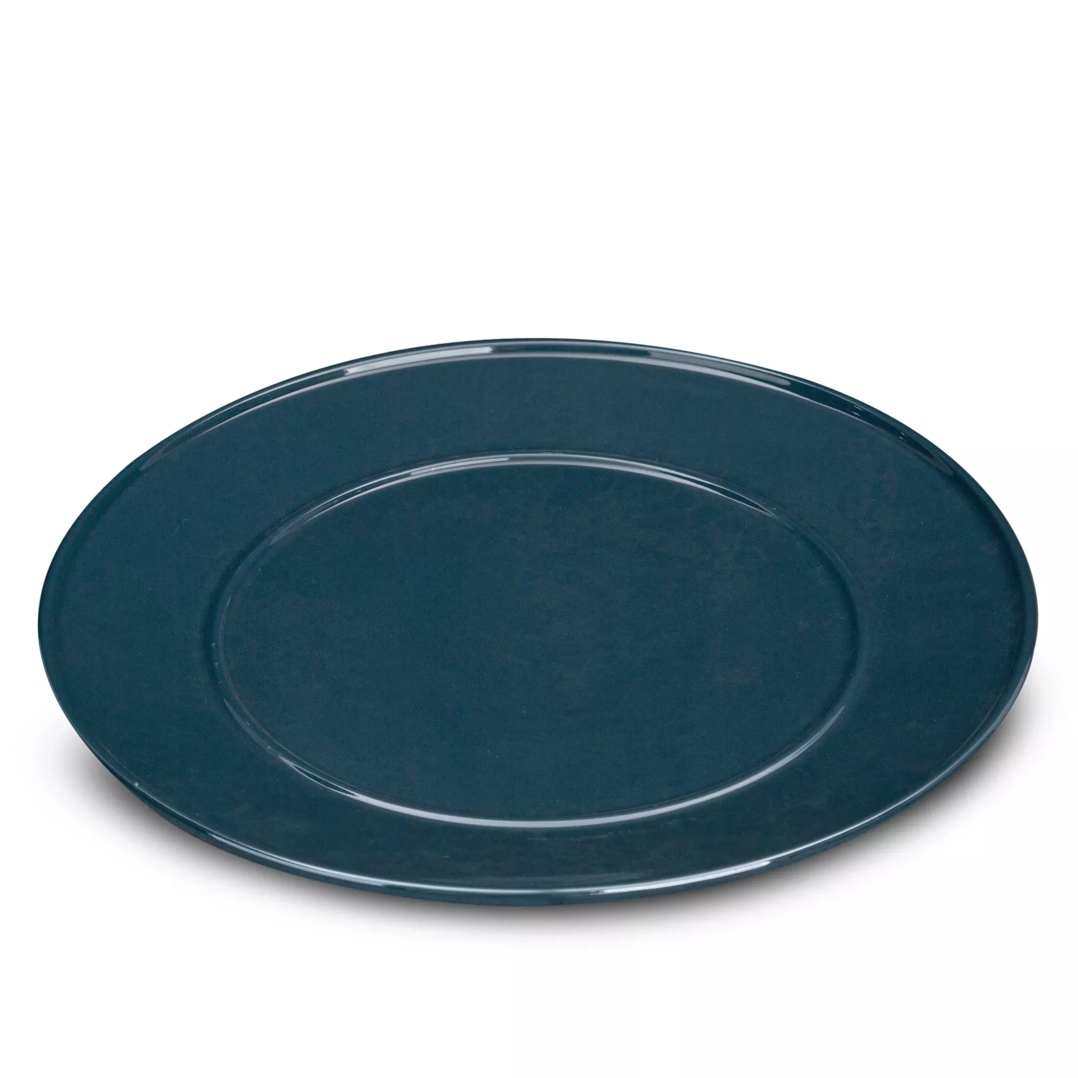 Patera ceramiczna granatowa dekoracyjnaz perłowym połyskiem średnica 30x2 cm SIMONA