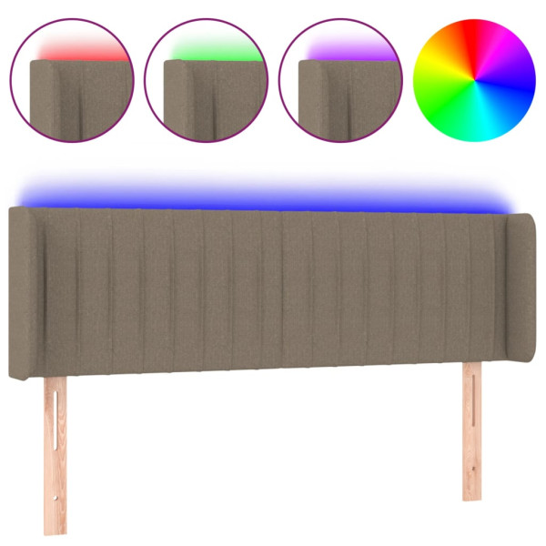 VidaXL Zagłówek do łóżka z LED taupe