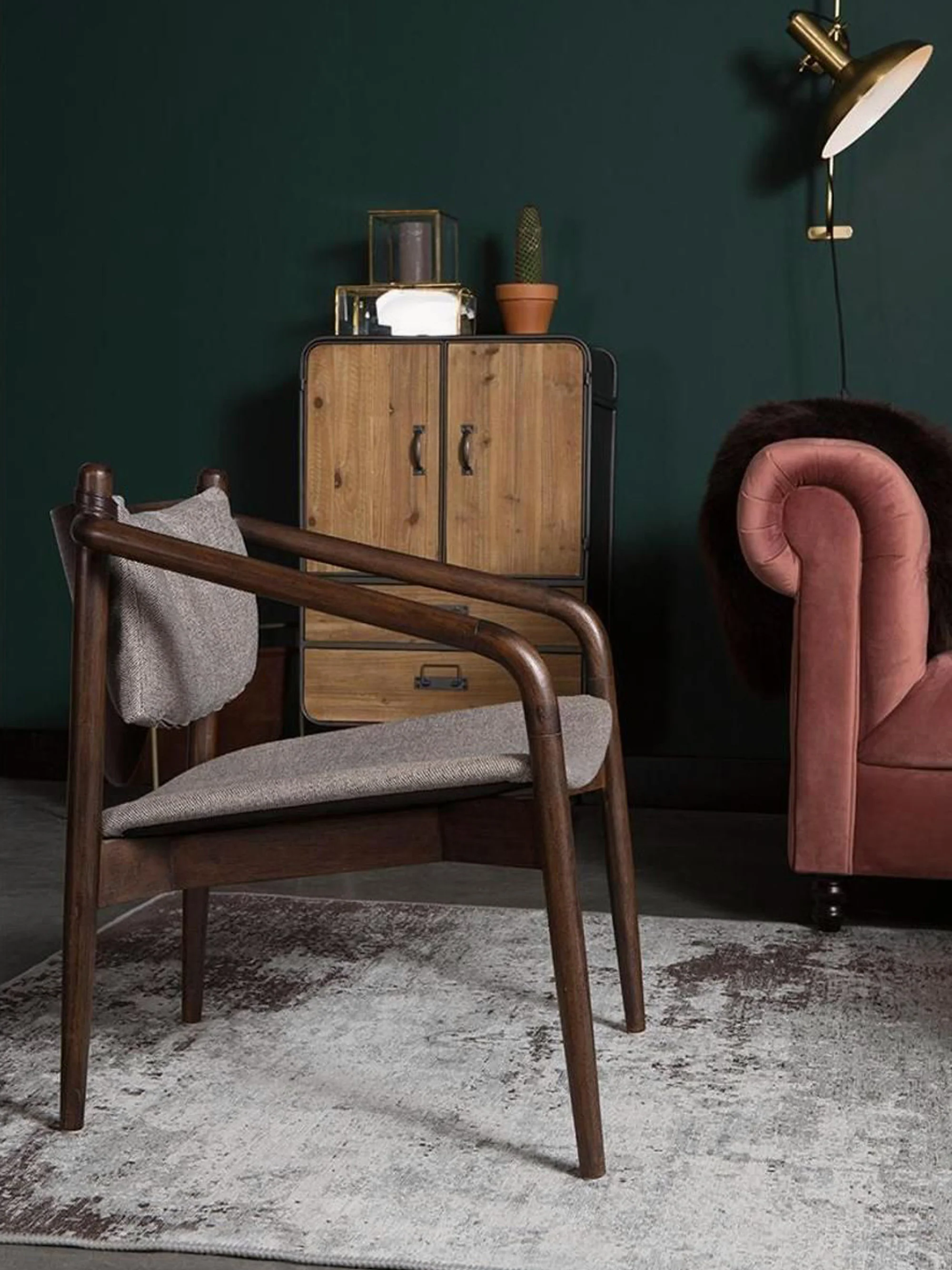 Holz-Polstersessel Torrance