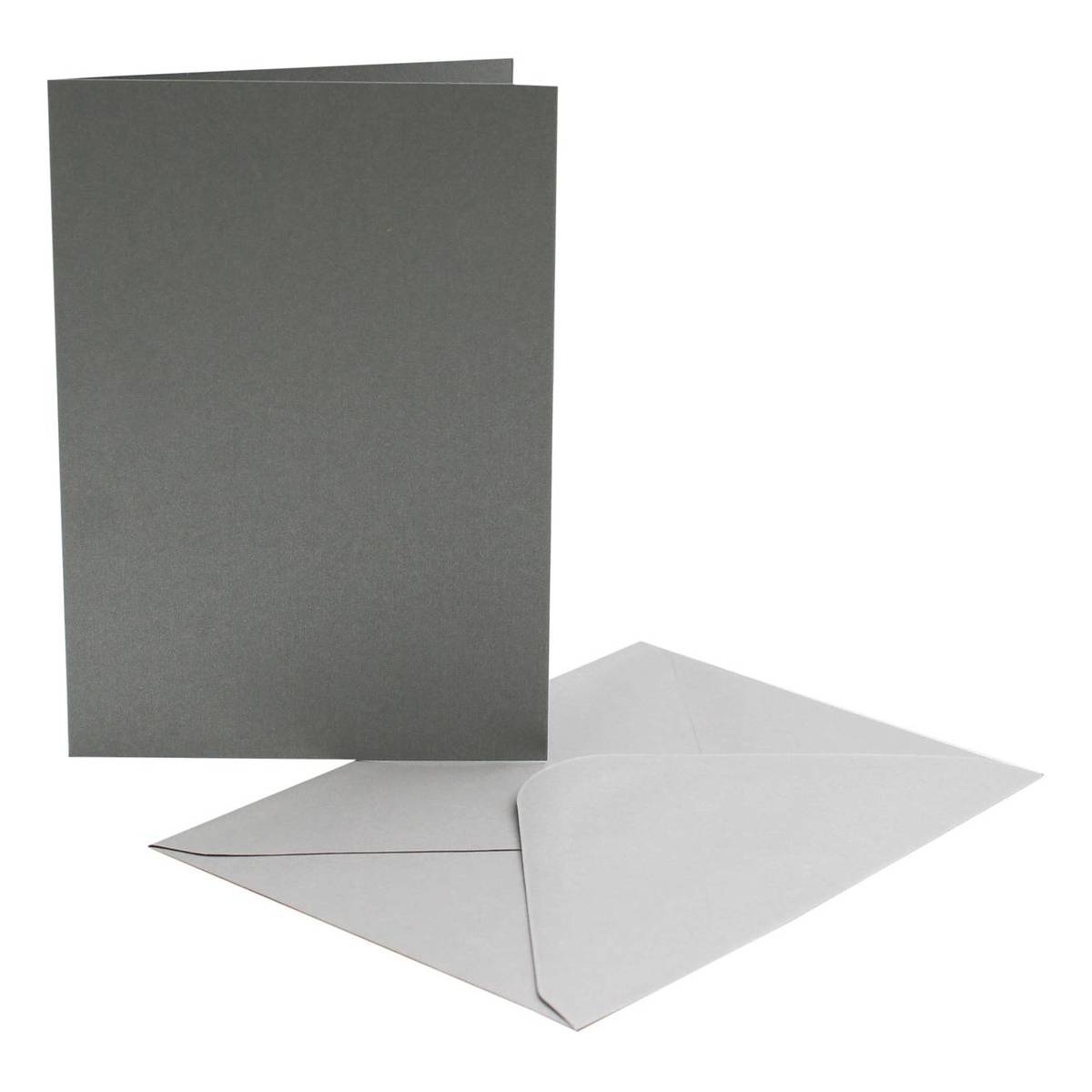 Pearlescent Silver CardsA6 4 Pack